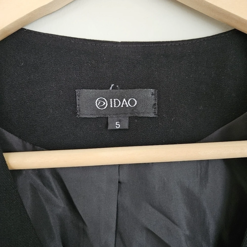 Vintage IDAO sleeveless  black vest with zipper - Picture 3 of 7